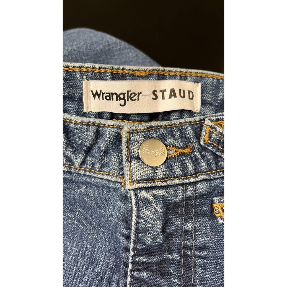 WRANGLER + STAUD COLLAB FLARE BOOTCUT JEANS 26 - Picture 8 of 10